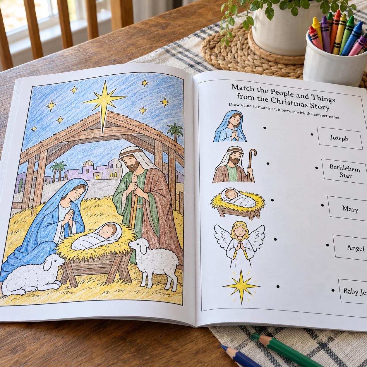 Printable 3D Nativity craft 7