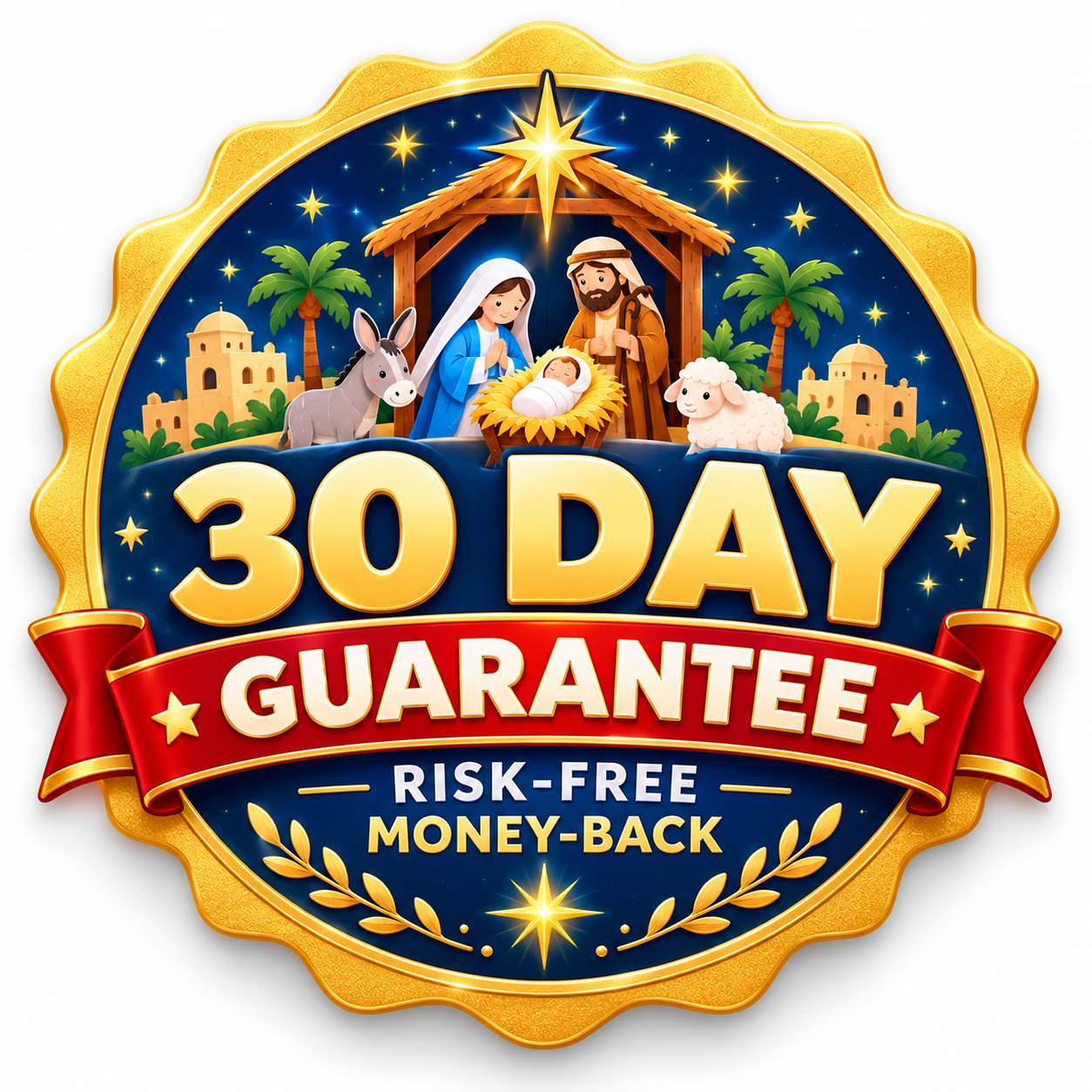 30-day money-back guarantee badge