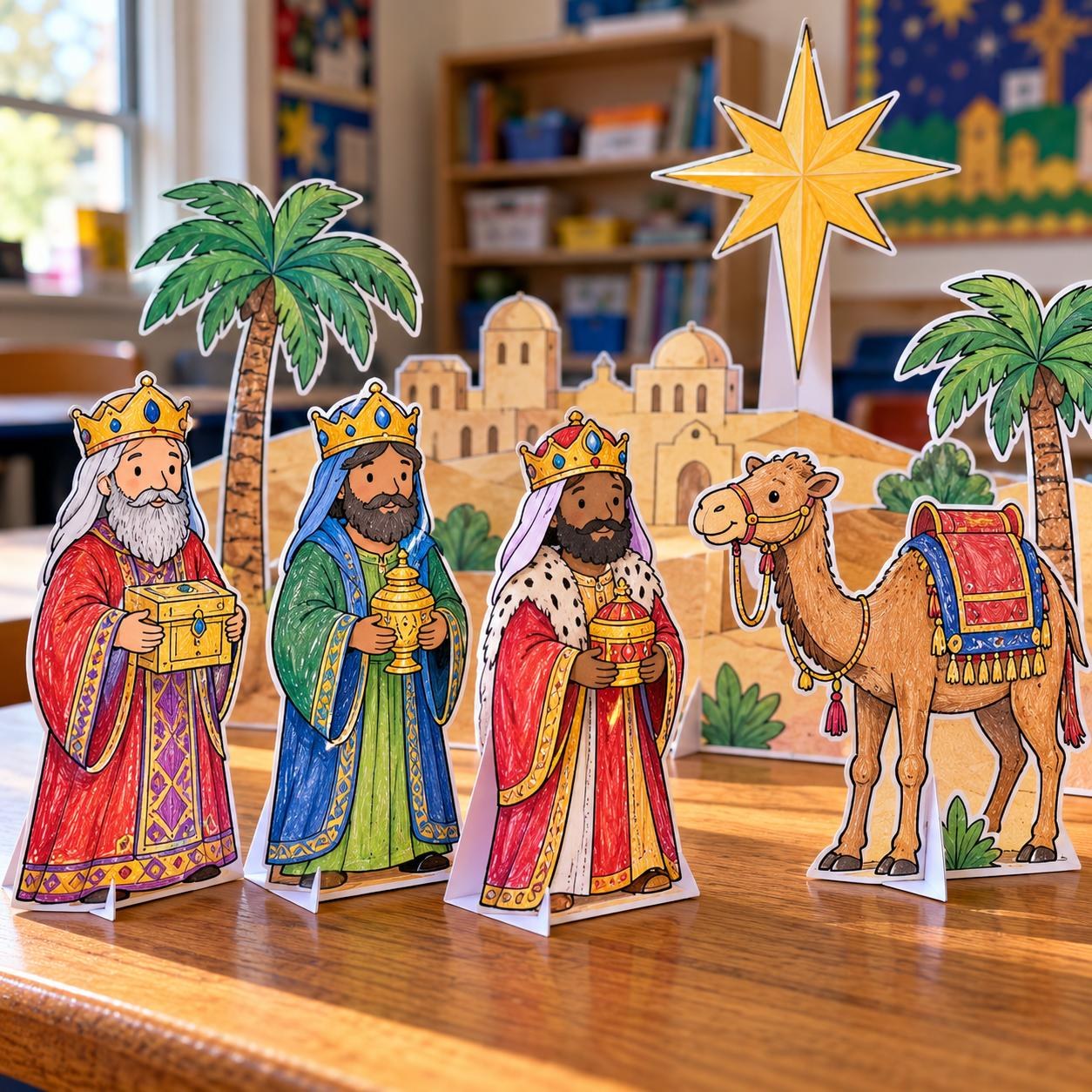 Printable 3D Nativity craft 5